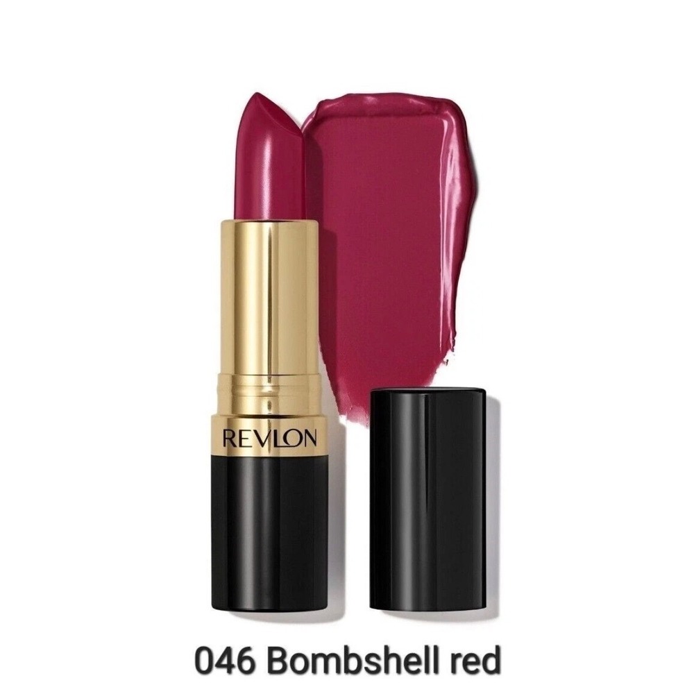 Revlon Super Lustrous Lipstick 046 Bombshell Red Creme 0.15 oz New Sealed